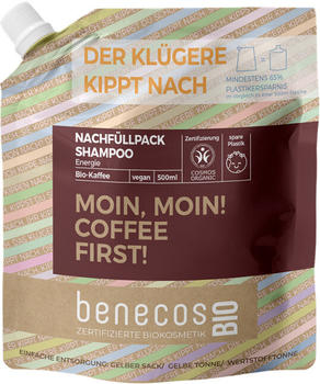 benecos BIO Energie Shampoo Moin Moin! Coffee First! Nachfüller (500 ml)