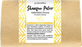 puremetics Shampoo Pulver Hafermilch Zitrone (50 g)