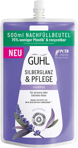 Guhl Silberglanz & Pflege Shampoo Nachfüllbeutel (500 ml)