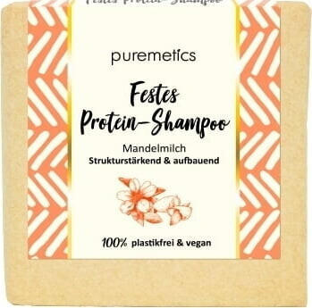 puremetics Festes Protein-Shampoo Mandelmilch (60 g)