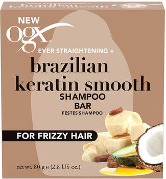 OGX Brazilian Keratin Smooth Shampoo Bar (80g)