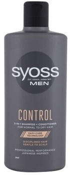 syoss Men Control shampoo 2 in 1 for men 440 ml