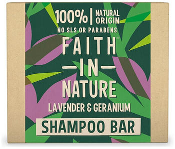 Faith in Nature Lavendel & Geranium Festes Shampoo (85 g)