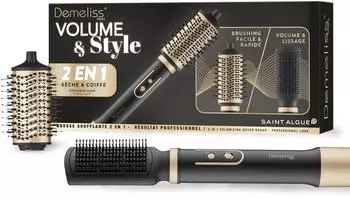 Saint Algue Demeliss 2-in-1 Föhnbürste, Keramikbeschichtung, 3 Temperaturen