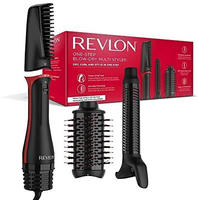 Revlon RVDR5333E, Revlon RVDR5333E Warmluftb&uuml;rste Schwarz, Rot mit Lockenfunktion