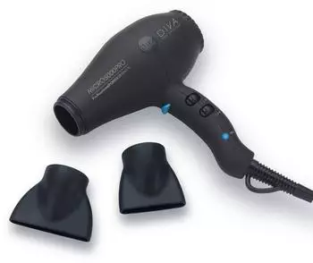 Diva Diva Pro Styling Micro 5000 Pro Mini Hair Dryer Black