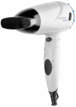 Concept Hausgeräte Beautiful VV5741 Hair Dryer 1500 W with Folding Handle (Blue)