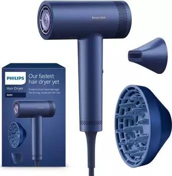 Philips BHD839/10 8000 Series Haartrockner Meeresblau (1400 Watt)