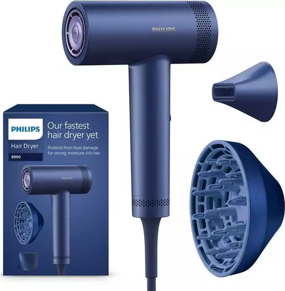 Philips BHD839/10 8000 Series Haartrockner Meeresblau (1400 Watt)