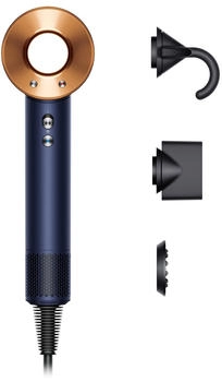 Dyson Supersonic Hairdryer straight + wavy Prussian Blue/ Rich Copper