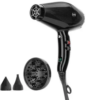 Gamma Più G-Tronic 2500 Dual Ionic Nylon Black