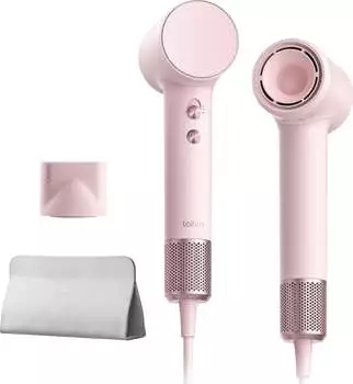 Laifen Mini- , Negativ-Ionen- mit b&uuml;rstenlosem Motor (110.000 U/min), schnelltrocknend, leiser Reisetrockner (Rosa)