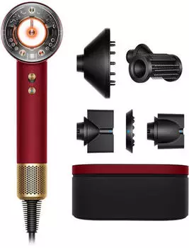 Dyson Supersonic Nural Straight + Wavy samtrot/gold
