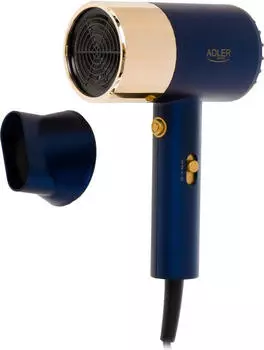 Adler F&ouml;hn, Gesundheitspflege AD 2280 1800 W Anzahl der Temperaturstufen 3 Blau/Gold