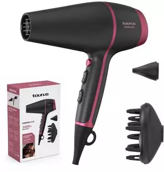 Taurus 2400 W, Profi-AC-Motor, Kaltstufe, 3 Temperaturstufen, Diffusor & Stylingdüse