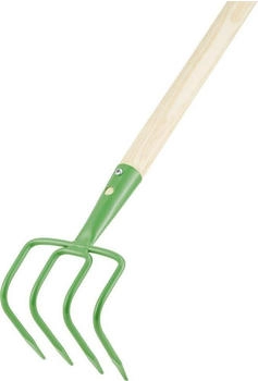 Floraworld Gartenpflege Set Feld und Gartenhacke 4 Zinken mit Stiel