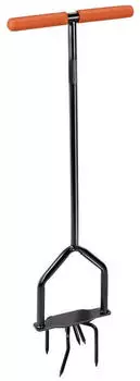 Black & Decker Gartenhacke mit Ratsche, Drehbarer Kopf, Schwarz/Orange