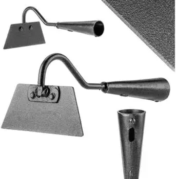 Kadax Gartenhacke Trapezform ohne Stiel, Stahl, 12cm (K10129)