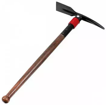 Fox Outdoor Pickel klappbar Spitzhacke & Flachhacke Buchenholzstiel Carbonstahl (27777)