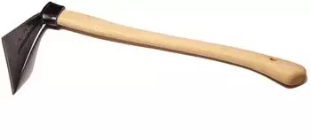 Krumpholz Handhacke Harzer Form, geschmiedet, Eschen-Kuhfußstiel 48cm (1521)