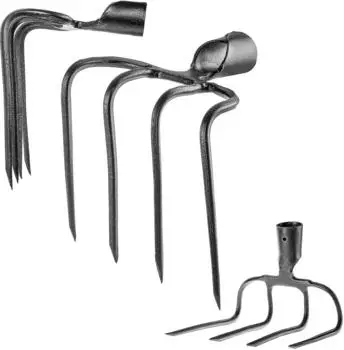 Kadax Dunghacke 4 Zinken 21,5x20cm Stahl ohne Stiel (K10142)