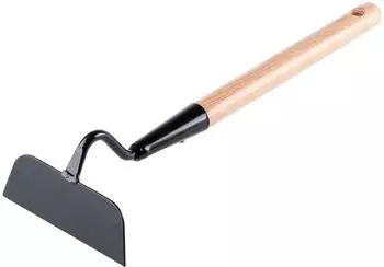Kadax Gartenhacke Metall mit Holzstiel, Trapezform (K3495)