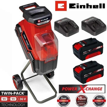 Einhell Messerhäcksler REDAXXO 36/25 2 x Akku 4.0 Ah 18V und 2 x Ladegerät