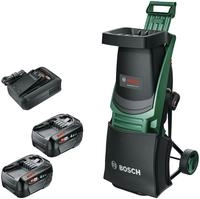 Bosch H&auml;cksler UniversalShredder 2x18V-25, Akku, 2x18V/4Ah, mit 2 Akkus,