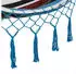 Detex Doppelhängematte Makramee-Design 320x150cm 300kg Blau (107491)
