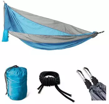 Svita H&auml;ngematte Outdoor Ultraleicht Fallschirmnylon 120kg (94037)