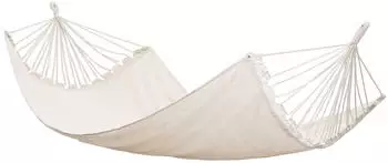 Amanka XXL H&auml;ngematte f&uuml;r 2 Personen, Baumwolle, 400x160cm, beige (12367)