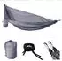 Svita Hängematte Outdoor Fallschirmnylon ultraleicht 120kg Dunkelgrau