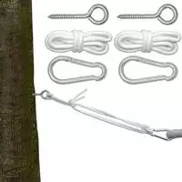 H&auml;ngematten Befestigung Bis 160kg - Mit Karabiner Und Schrauben