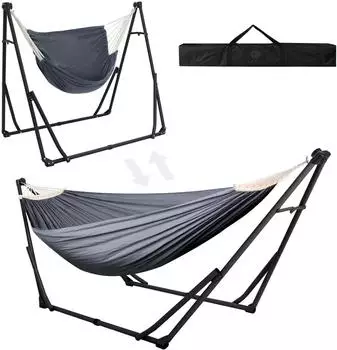 LuxusKollektion Hängematte & Hängesessel Set, Outdoor/Indoor