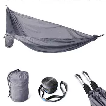 Svita H&auml;ngematte Outdoor ultraleicht 1-2 Personen 200kg dunkelgrau (94035)