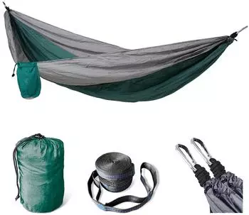 Svita H&auml;ngematte Outdoor ultraleicht, 1-2 Personen, 200kg, Gr&uuml;n