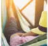 Relaxdays Hängematte XXL Baumwolle dunkelblau/grün