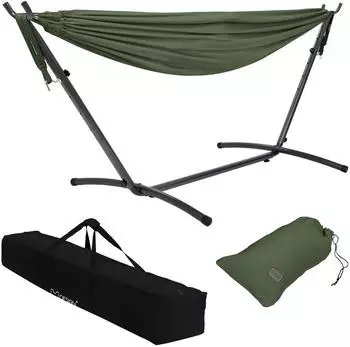 ML-Design H&auml;ngematte XXL mit Stahlgestell & Tragetasche, tragbar (490012114)