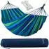 Gardlov Doppel-Hängematte 260x160cm Baumwolle/Polyester Blau-Grün (21078)
