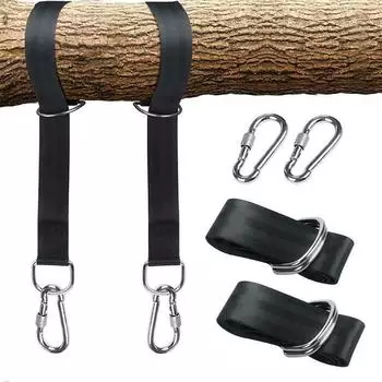 ProGarden Hängematte Zubehör-Set, schwarz