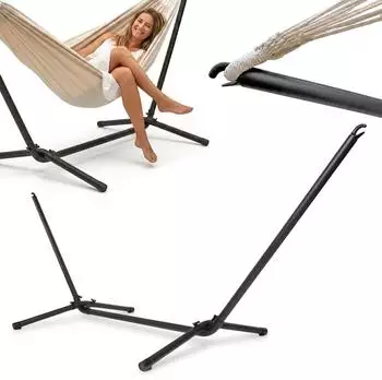 HyperMotion Hängemattenständer Stahl schwarz 295cm (HYP72 STELAZHAM 2)