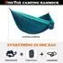 Gerster Hängematte Fallschirm-Nylon blau/dunkelblau 300x200cm