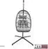 HTI-Living Hängesessel Rica Deluxe faltbar bis 150 kg inkl. Kissen Gestell 93 x 198 x 95 cm