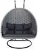 Home Deluxe Hängesessel Hellgrau Metall Kunststoff 127 x 155 x 76 cm