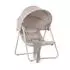 SoBuy Schaukelstuhl mit Dach und Seitenschutz Grau 126 x 108 x 163 cm