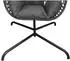 Spetebo Hängesessel Outdoor mit Sitz- und Kopfkissen Polyrattan mit Gestell und Standfuß 194 x 104 cm