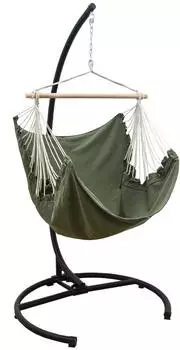 Amanka H&auml;ngesessel XL mit Gestell Outdoor, Baumwolle, Stahl, 210cm (17288)