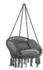 Detex Hängesessel Boho 360° drehbar, anthrazit, bis 150kg, GS-zertifiziert
