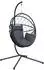 vidaXL Hängesessel Ei-Design mit Ständer, Polyrattan/Stahl, anthrazit (4007402)