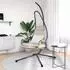vidaXL Hängesessel (Egg Chair) mit Ständer taupe, Stahl (42003853)